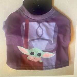 Star Wars Mandalorian, baby Yoda dog pet T-shirt costume small